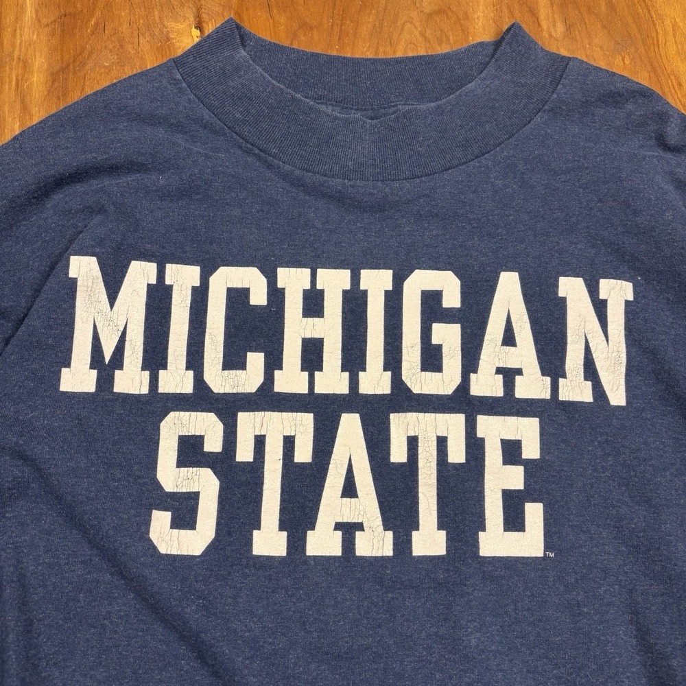 Vintage Michigan‎ State Long Sleeve T Shirt XL Made USA